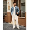 image:imageCOOFANDY Mens Tracksuits 2 Piece Athletic Sweatsuit Quarter Zip PulloverCream