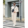 image:imageCOOFANDY Mens Tracksuits 2 Piece Athletic Sweatsuit Quarter Zip PulloverCream