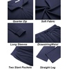image:imageCOOFANDY Mens Tracksuits 2 Piece Athletic Sweatsuit Quarter Zip PulloverNavy Blue