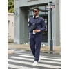 image:imageCOOFANDY Mens Tracksuits 2 Piece Athletic Sweatsuit Quarter Zip PulloverNavy Blue