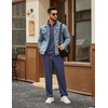 image:imageCOOFANDY Mens Tracksuits 2 Piece Athletic Sweatsuit Quarter Zip PulloverNavy Blue