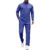 image:imageCOOFANDY Mens Tracksuits 2 Piece Athletic Sweatsuit Quarter Zip PulloverDark Blue
