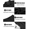 image:imageCOOFANDY Mens 2 Pieces Outfits Quarter Zip Polo Shirt and Shorts Set Casual Summer TracksuitBlack