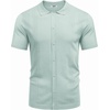 image:imageCOOFANDY Men Casual Button Down Shirts Short Sleeve Summer Beach Shirt Fashion Camp TopsGreen