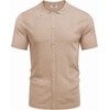 image:imageCOOFANDY Men Casual Button Down Shirts Short Sleeve Summer Beach Shirt Fashion Camp TopsKhaki