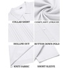 image:imageCOOFANDY Men Casual Button Down Shirts Short Sleeve Summer Beach Shirt Fashion Camp TopsWhite