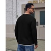 image:imageCOOFANDY Long Sleeve T Shirt Men Casual Shirts Tee Shirts Black Tees for Men Cotton Waffle Pullover