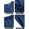 image:imageCOOFANDY Mens 2 Piece Set Short Sleeve Polo Shirt and Shorts Summer SuitsBlue