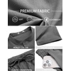image:imageCOOFANDY Mens 2 Pieces Set Short Sleeve Henley Shirts and Shorts Set Texture Summer Beach Vacation OutfitsDark Gray