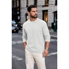 image:imageCOOFANDY Mens Crew Neck Sweatshirt Lightweight Fleece Pullover TShirtAsh