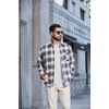 image:imageCOOFANDY Mens Crew Neck Sweatshirt Lightweight Fleece Pullover TShirtAsh