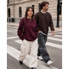 image:imageCOOFANDY Mens Crew Neck Sweatshirt Lightweight Fleece Pullover TShirtChestnut Brown