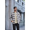image:imageCOOFANDY Mens Crew Neck Sweatshirt Lightweight Fleece Pullover TShirtSand