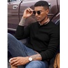 image:imageCOOFANDY Mens Henley Shirts Long Sleeve Button T Shirts Casual Pullover TeeBlack