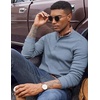 image:imageCOOFANDY Mens Henley Shirts Long Sleeve Button T Shirts Casual Pullover TeeGrey Blue