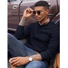 image:imageCOOFANDY Mens Henley Shirts Long Sleeve Button T Shirts Casual Pullover TeeNavy Blue