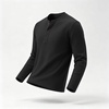 image:imageCOOFANDY Mens Henley Shirts Long Sleeve Casual Pullover Button TShirtBlack