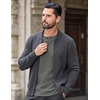 image:imageCOOFANDY Mens Henley Shirts Long Sleeve Casual Pullover Button TShirtDark Grey