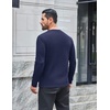 image:imageCOOFANDY Mens Henley Shirts Long Sleeve Casual Pullover Button TShirtNavy Blue