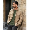 image:imageCOOFANDY Mens Henley Shirts Long Sleeve Casual Pullover Button TShirtOlive Green