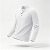 image:imageCOOFANDY Mens Henley Shirts Long Sleeve Casual Pullover Button TShirtWhite