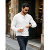 image:imageCOOFANDY Mens Henley Shirts Long Sleeve Casual Pullover Button TShirtWhite