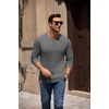 image:imageCOOFANDY Mens Henley TShirts Long Sleeve Casual Cotton Pullover ShirtGrey