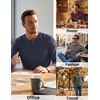 image:imageCOOFANDY Mens Henley TShirts Long Sleeve Casual Cotton Pullover ShirtGrey