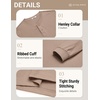 image:imageCOOFANDY Mens Henley TShirts Long Sleeve Casual Cotton Pullover ShirtKhaki