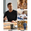 image:imageCOOFANDY Mens Henley TShirts Long Sleeve Casual Cotton Pullover ShirtKhaki