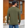 image:imageCOOFANDY Mens Henley TShirts Long Sleeve Casual Pullover Shirt Basic TopsArmy Green