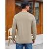 image:imageCOOFANDY Mens Henley TShirts Long Sleeve Casual Pullover Shirt Basic TopsKhaki