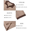 image:imageCOOFANDY Mens Knit Polo Shirts V Neck Textured Polo Shirts Short Sleeve Breathable Polo Casual Collared T Shirt Fashion TopsBkhaki  Brown