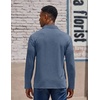 image:imageCOOFANDY Mens Long Sleeve Polo Shirts Casual Basic Lightweight Button TeeDeep Blue