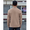 image:imageCOOFANDY Mens Long Sleeve Polo Shirts Cotton Casual Polos Button Tee ShirtKhaki