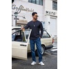 image:imageCOOFANDY Mens Long Sleeve Shirts Crew Neck Cotton TShirt Casual ShirtsNavy