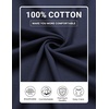 image:imageCOOFANDY Mens Long Sleeve Shirts Crew Neck Cotton TShirt Casual ShirtsNavy