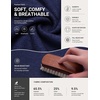image:imageCOOFANDY Mens Long Sleeve T Shirt Cotton Blend Casual Tee ShirtsNavy Blue