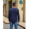 image:imageCOOFANDY Mens Long Sleeve T Shirt Cotton Blend Casual Tee ShirtsNavy Blue