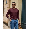 image:imageCOOFANDY Mens Long Sleeve T Shirt Cotton Blend Casual Tee ShirtsWine Red