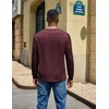 image:imageCOOFANDY Mens Long Sleeve T Shirt Cotton Blend Casual Tee ShirtsWine Red