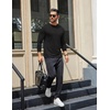 image:imageCOOFANDY Mens Long Sleeve T Shirts Crew Neck Casual Basic Tee Shirt Lightweight Pullover Shirts3 PackblackLight GrayWhite
