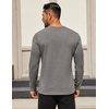 image:imageCOOFANDY Mens Long Sleeve T Shirts Crew Neck Casual Basic Tee Shirt Lightweight Pullover Shirts3 PackblackLight GrayWhite