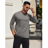 image:imageCOOFANDY Mens Long Sleeve T Shirts Crew Neck Casual Basic Tee Shirt Lightweight Pullover Shirts3 PackblackLight GrayWhite