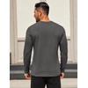 image:imageCOOFANDY Mens Long Sleeve T Shirts Crew Neck Casual Basic Tee Shirt Lightweight Pullover Shirts3 PackblackNavy BlueDark Gray