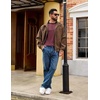 image:imageCOOFANDY Mens Long Sleeve Tee Shirts Casual Crewneck Raglan TShirts Stretchy Baseball Pullover TeeJujube Red