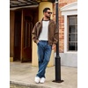image:imageCOOFANDY Mens Long Sleeve Tee Shirts Casual Crewneck Raglan TShirts Stretchy Baseball Pullover TeeWhite