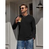 image:imageCOOFANDY Mens Long Sleeve Tee Shirts Cotton Casual Basic TShirtsBlack