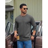 image:imageCOOFANDY Mens Long Sleeve Tee Shirts Cotton Casual Basic TShirtsGray