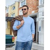image:imageCOOFANDY Mens Long Sleeve Tee Shirts Cotton Casual Basic TShirtsLight Blue